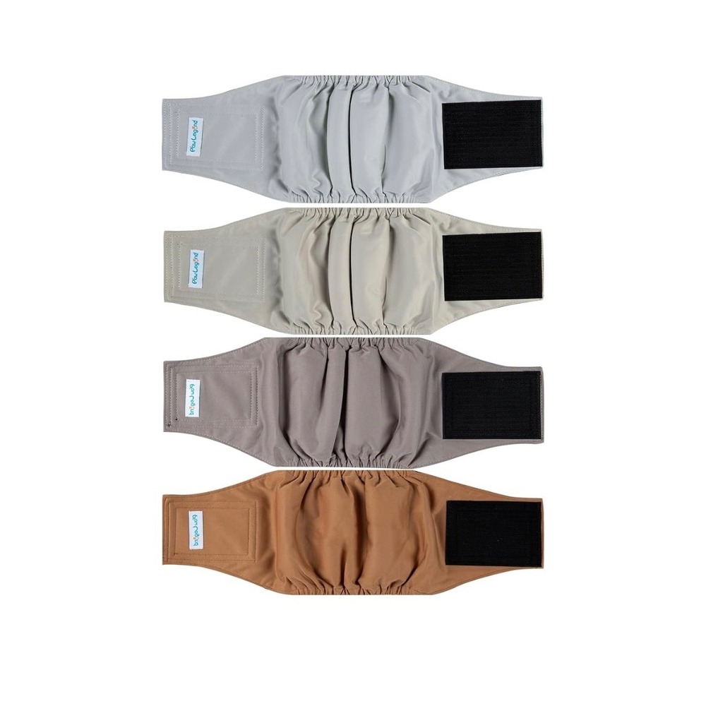 Paw Legend Dog Diapers‎ Female Washable Reusable Pet Belly Bands 4 Pack
